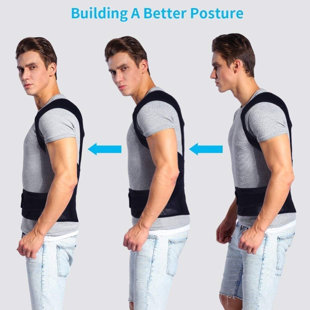 Vicorrect Posture Corrector for Women and Men, Adjustable Upper Back Brace  for Clavicle Support and Providing Pain Relief from Neck, Shoulder, and