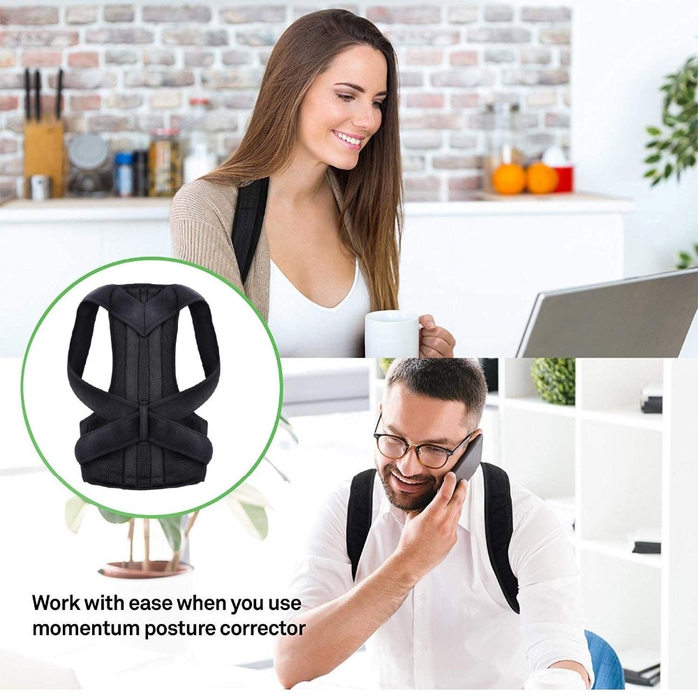 SENSESCOLLECTIONS Back Posture Corrector for Women And Men Comfy and  Discreet Under Clothes Effective Clavicle Brace for Neck Shoulder Back Pain  Relief Fully Adjustable Spinal Brace for Slouching : : Health 