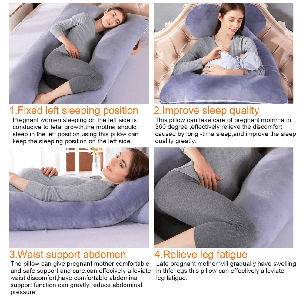 MamaLows U-Shaped Full Body Pregnancy Pillow - Vysta Health