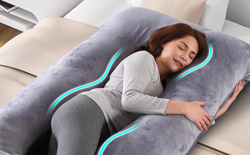 MamaLows U-Shaped Full Body Pregnancy Pillow - Vysta Health