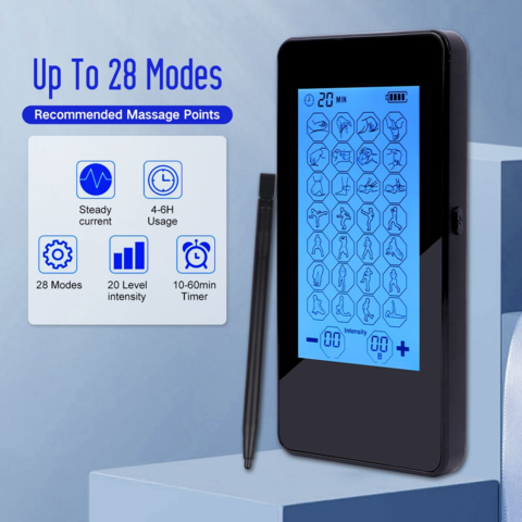 28 Mode 40 Intensity Rechargeable TENS Machine: Get Fast Relaxation with  EMS!