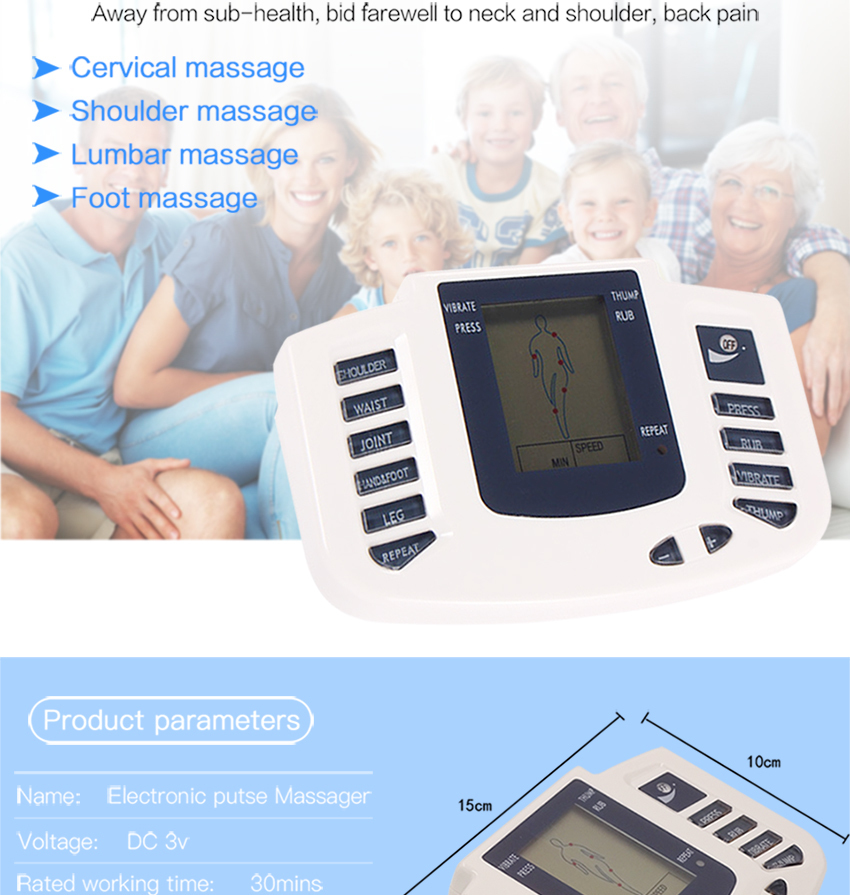 EmgoHeal Electronic Massager and TENS Device with Electronic Pulse Massager  - Vysta Health