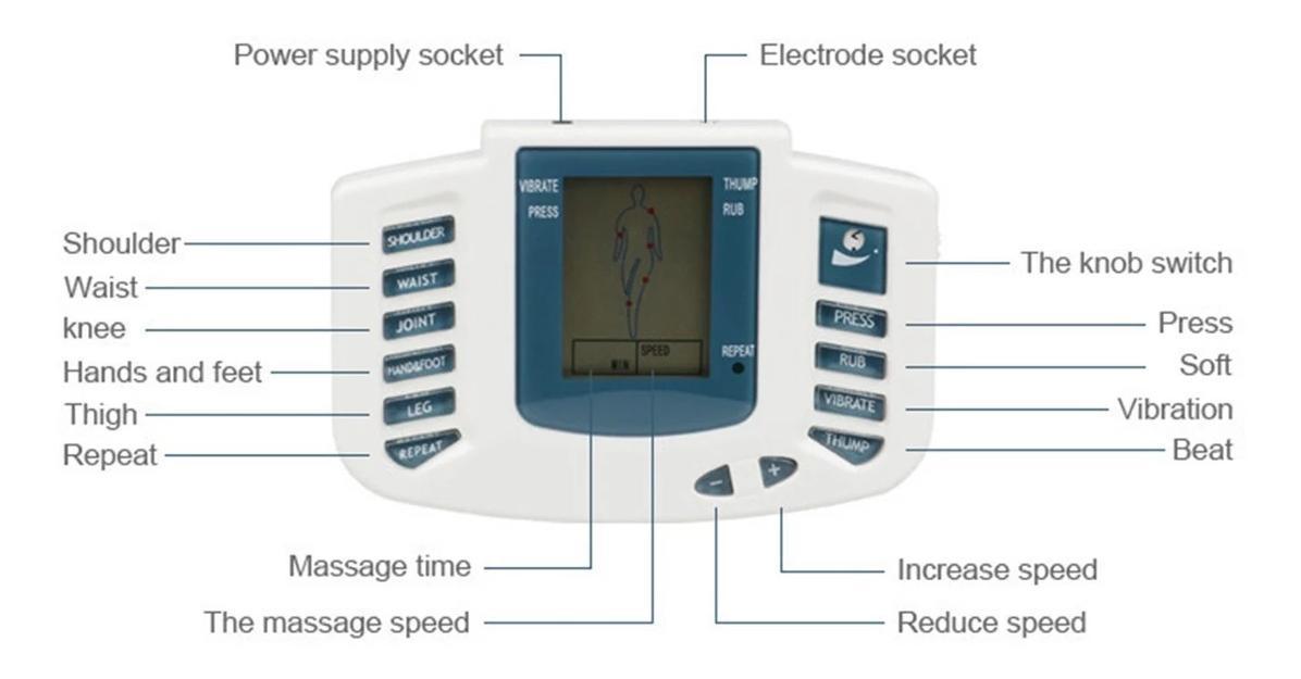 EmgoHeal Electronic Massager and TENS Device with Electronic Pulse