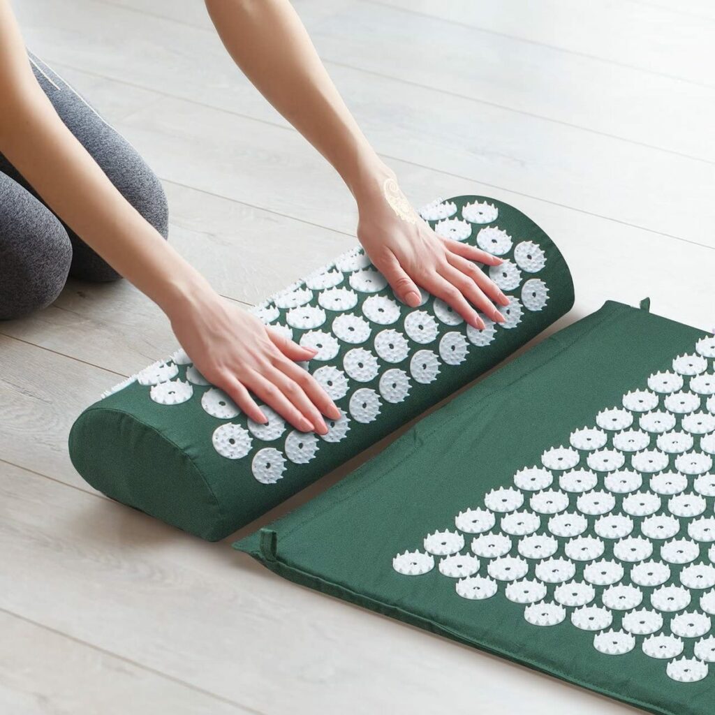 Stress And Pain Relief Acupressure Mat With Certified Eco Made In USA –  Yauoso