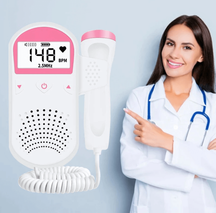 Doppler Fetal Heart Rate Monitor Home For Baby Monitor Heart Doppler Fetal  Pregnancy - AliExpress