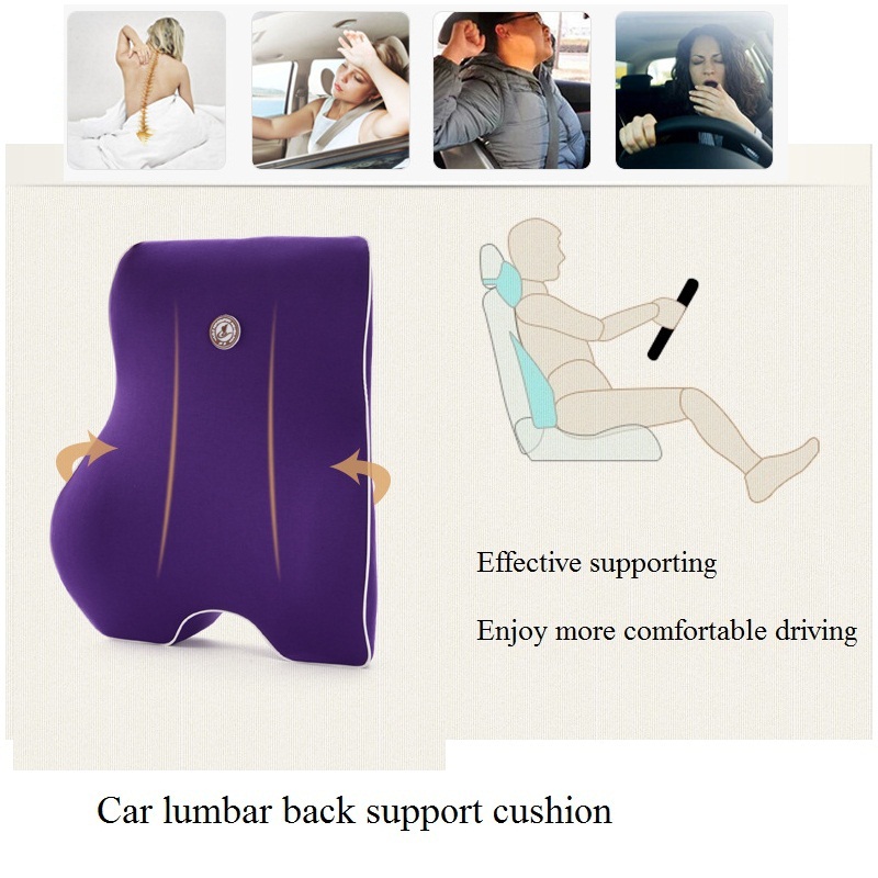 Purple Lower-Back Support Cushion