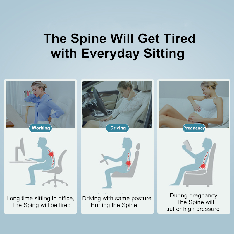 AnxLite Back Support Cushion Lumbar Pillow - Vysta Health