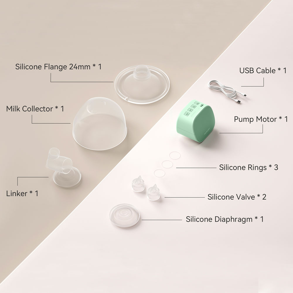 MilkyMuse Low-Noise Wearable Breast Pump - Hands-Free, Secure Fit, with  Multiple Intensity Modes for Maximum Milk Production, Hospital-Grade  Pumping