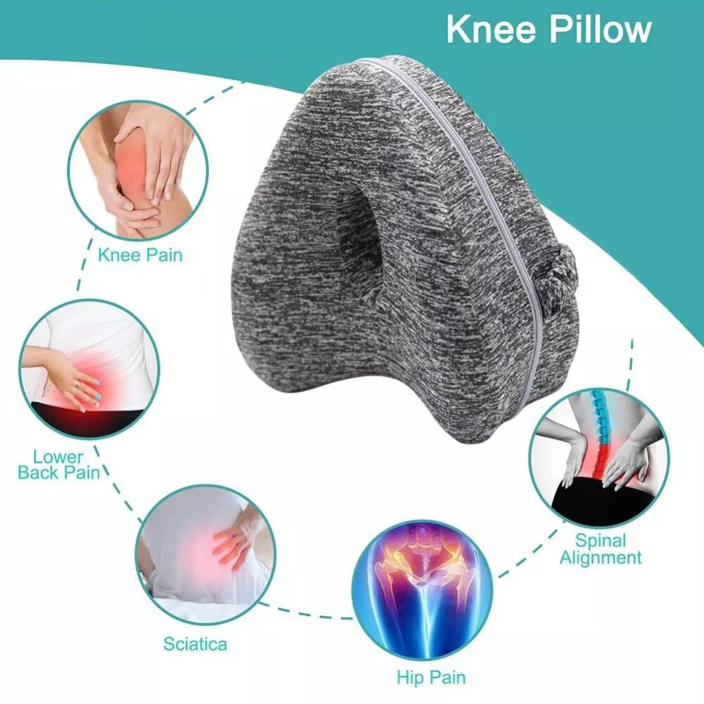 SNOOZE Sleep Fix Knee Pillow, Leg Pillow with Memory Foam - Vysta