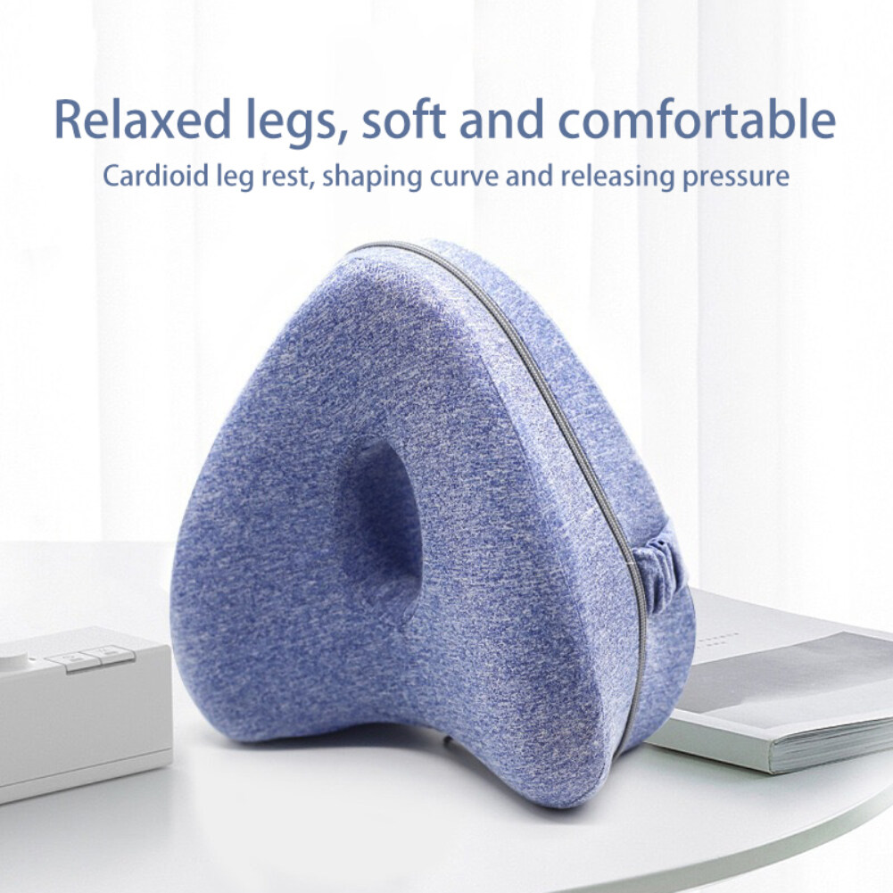 Slow Rebound Memory Foam Leg Pillow, Pregnancy Side Sleeping Leg Rest  Cushion, Heart-shaped Leg Support