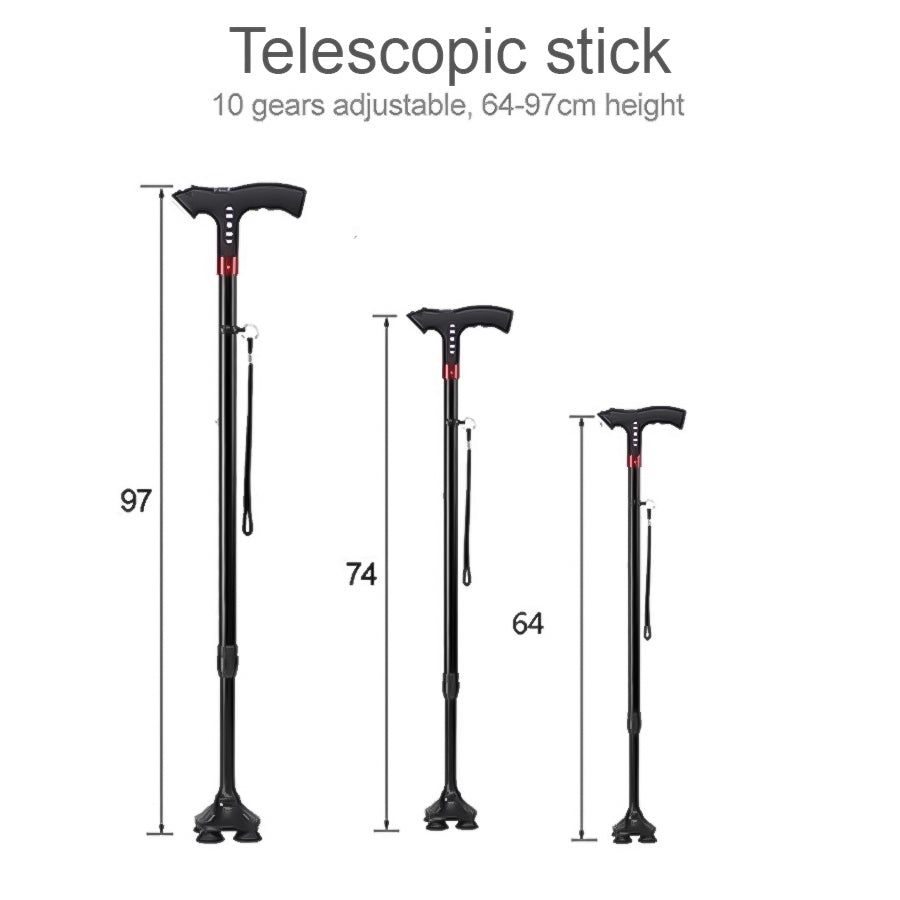 RoyalStride Ergonomic Walking Cane With Light, Radio & Safety Fall Alarm -  Vysta Health