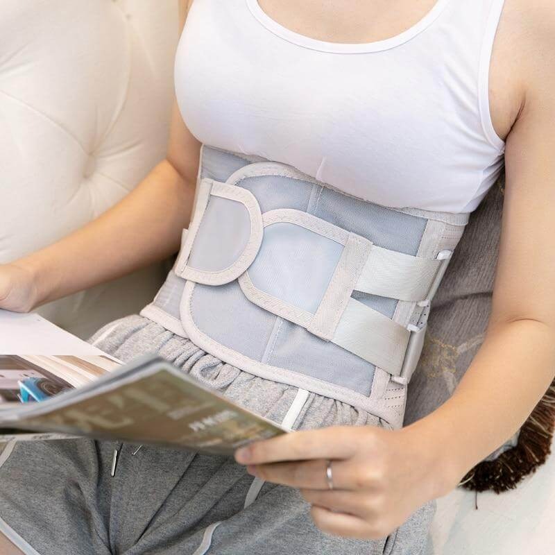 Heated Back Brace for Lower Back & Spine Pain Relief, Magnetic Back Belt  Lumbar Wrap for Herniated Disc and Scoliosis Pain Relief