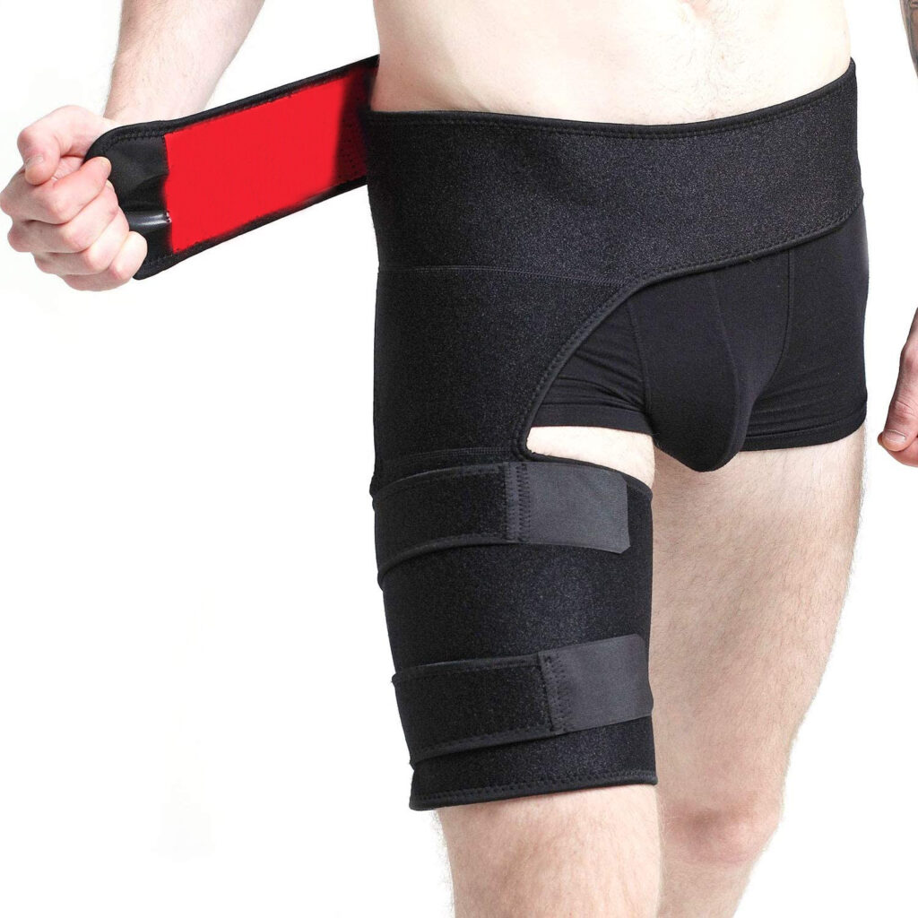 AizoCell Hip Brace and Hip Stabilizer with Adjustable Brace Straps, Improved Compression Focus