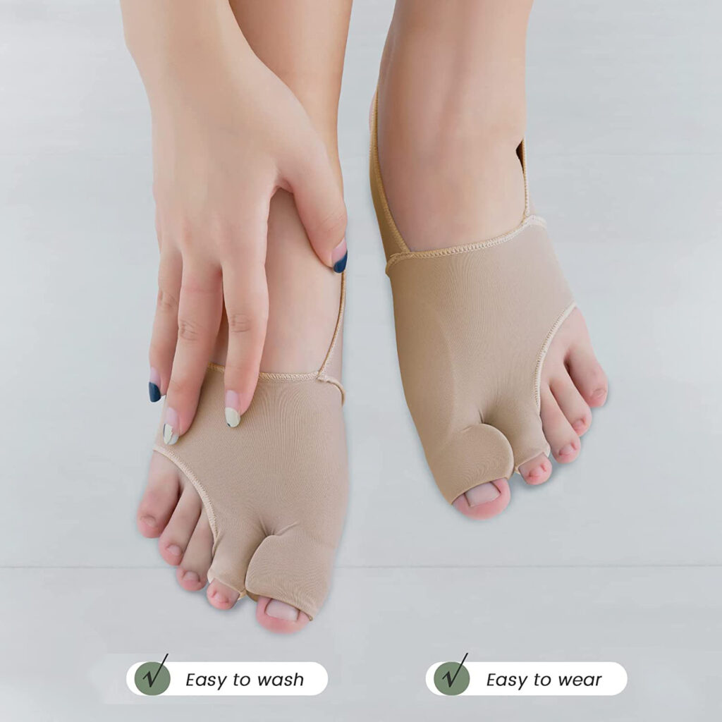 BunixTru Silicone Gel and Elastic Bunion Corrector for Ergonomic