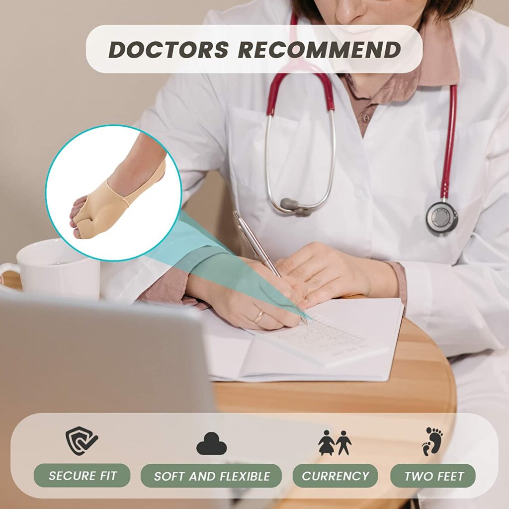 BunixTru Silicone Gel and Elastic Bunion Corrector for Ergonomic