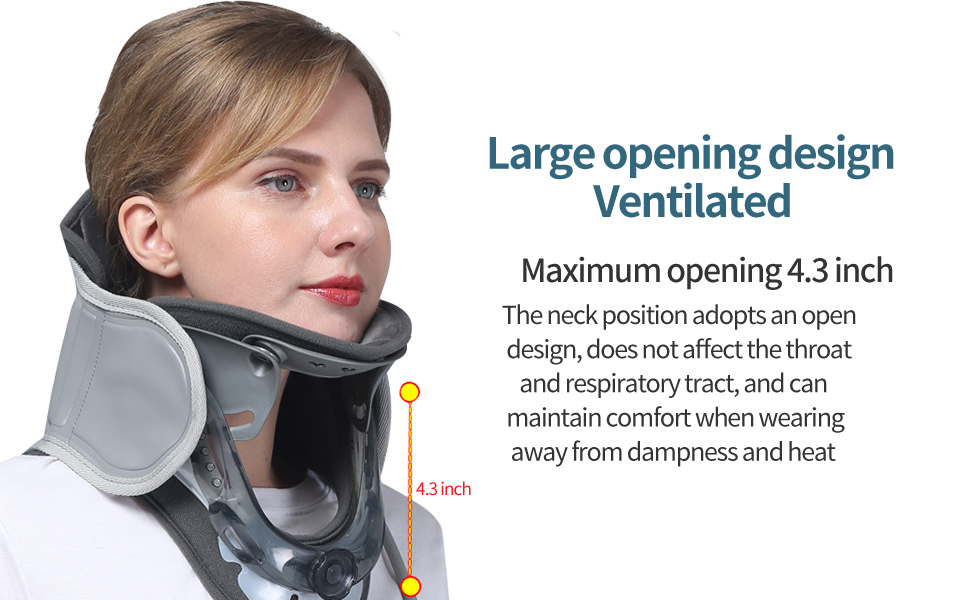 StabloSpot Neck Brace and Cervical Traction Device with Self Rotating  Switch, 6-Speed Lift, 8 Inflatable Columns, Soft Inner Lining Adjustable  Strap - Vysta Health