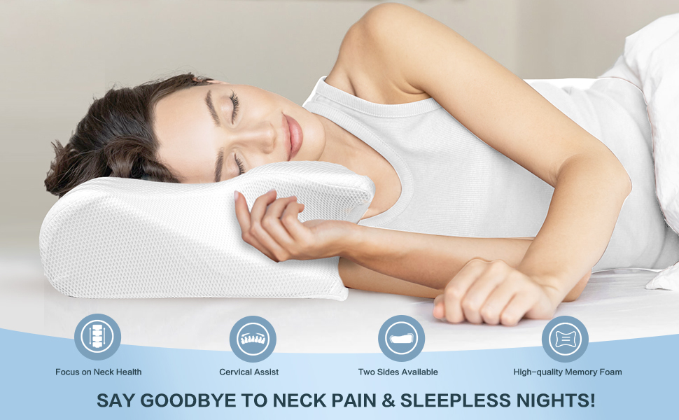 SpineEase Orthopedic Cervical Pillow - Ergonomic Memory Foam