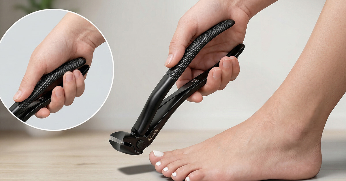 Extra-Long Handle Eliminates Painful Bending and Straining