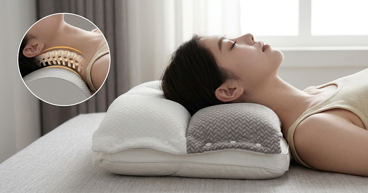 Supports Natural Neck and Spine Alignment Nightly