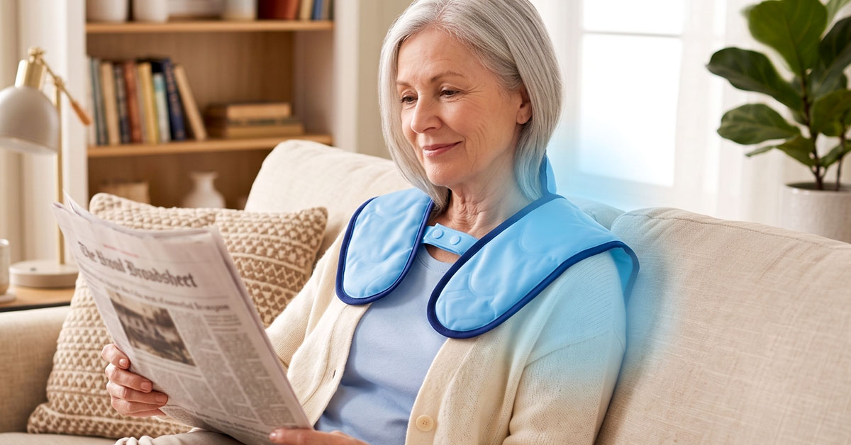 ChillRelief Wraps Shoulders, Biceps, and Triceps Securely