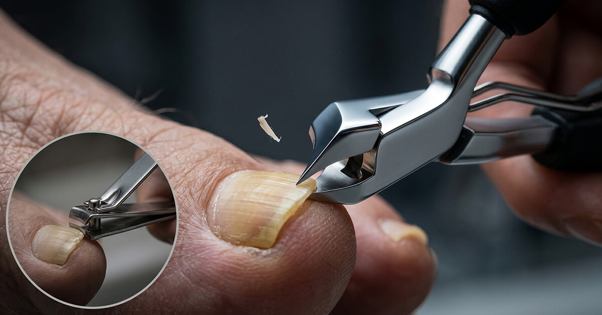 Surgical-Grade Steel Blades Cut Through Thick Nails Effortlessly