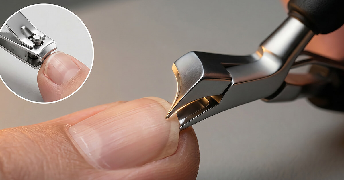 Curved Blade Conforms Perfectly To Toenail Shape