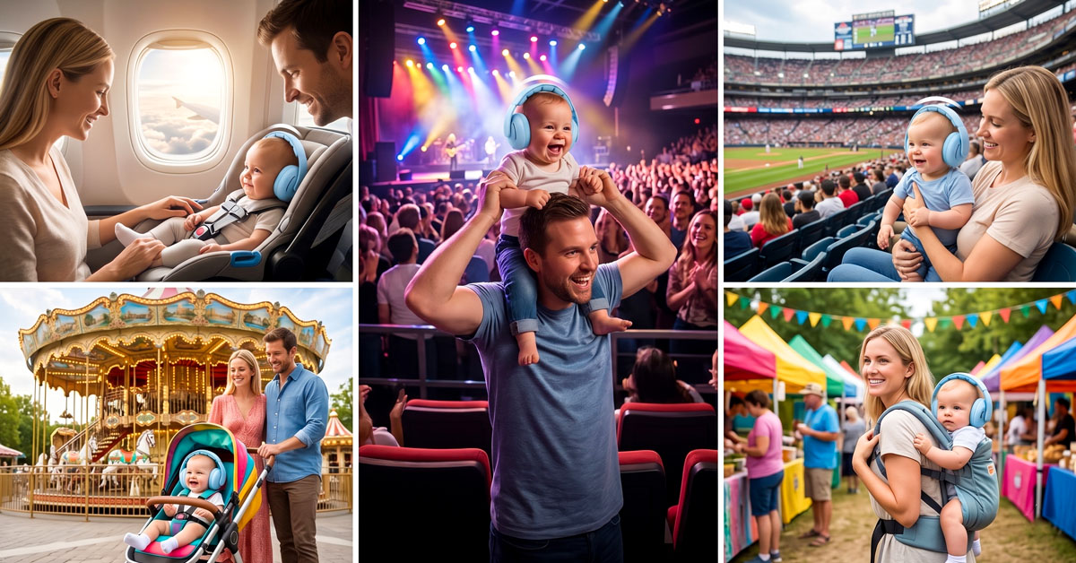 HushNest Shields Little Ears at Concerts and Flights
