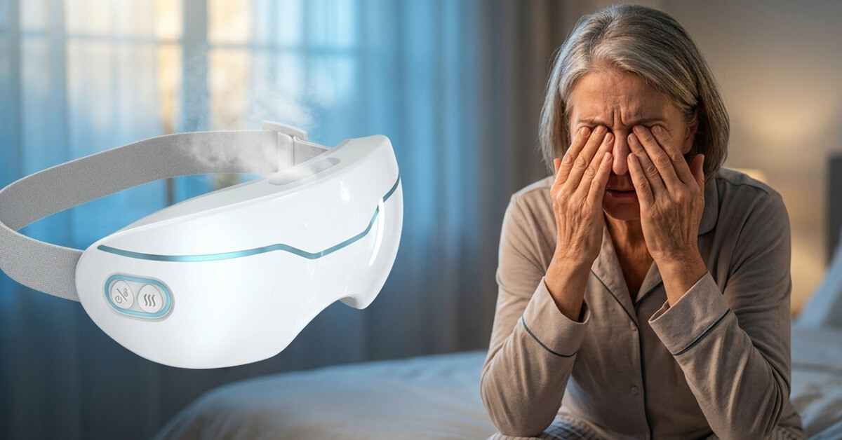 Peaceful close-up of someone fully asleep wearing the device, the room dim and quiet