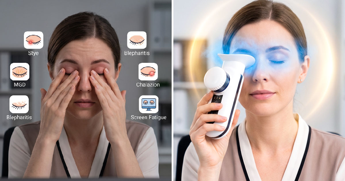 Eases Styes, MGD, and Blepharitis Symptoms