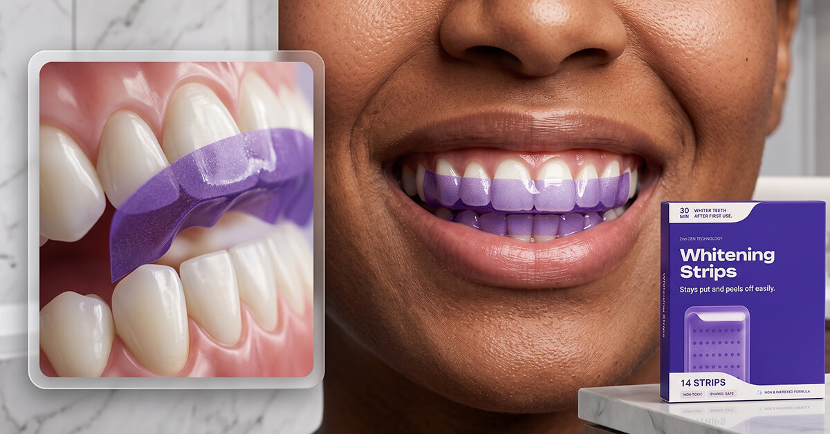 Flexible Strips Mold Perfectly To Your Teeth