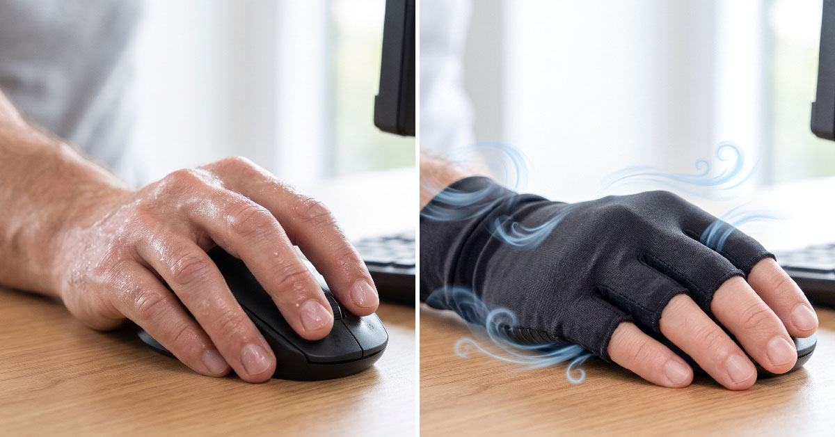 Moisture-Wicking Fabric Keeps Hands Dry and Fresh